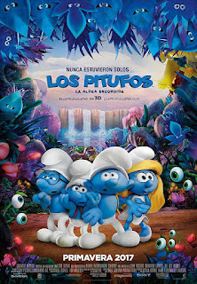 Cartel oficial español: Los pitufos: La aldea escondida (2017)