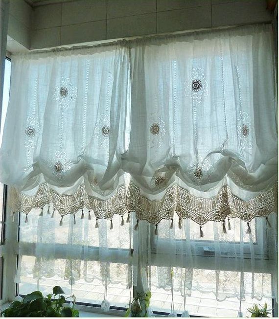 De petits coins: tende shabby per "vestire" la casa Tende shabby chic on line