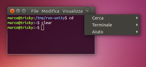 local menus ubuntu 14.04 LTS