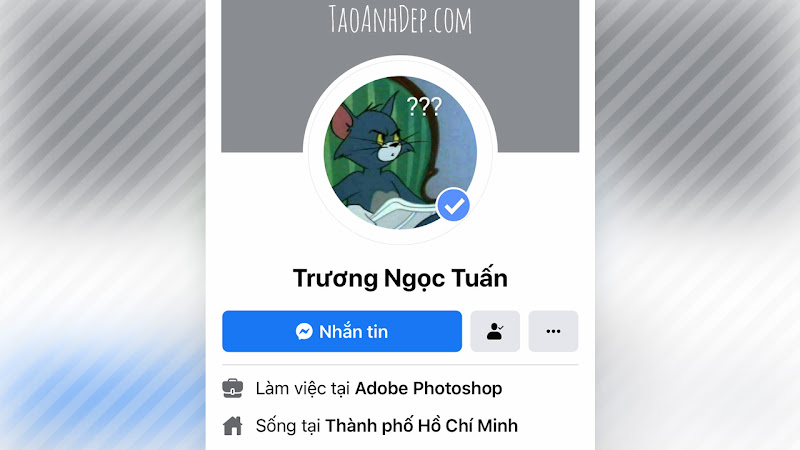 Tạo ảnh avatar facebook dấu tích xanh Online