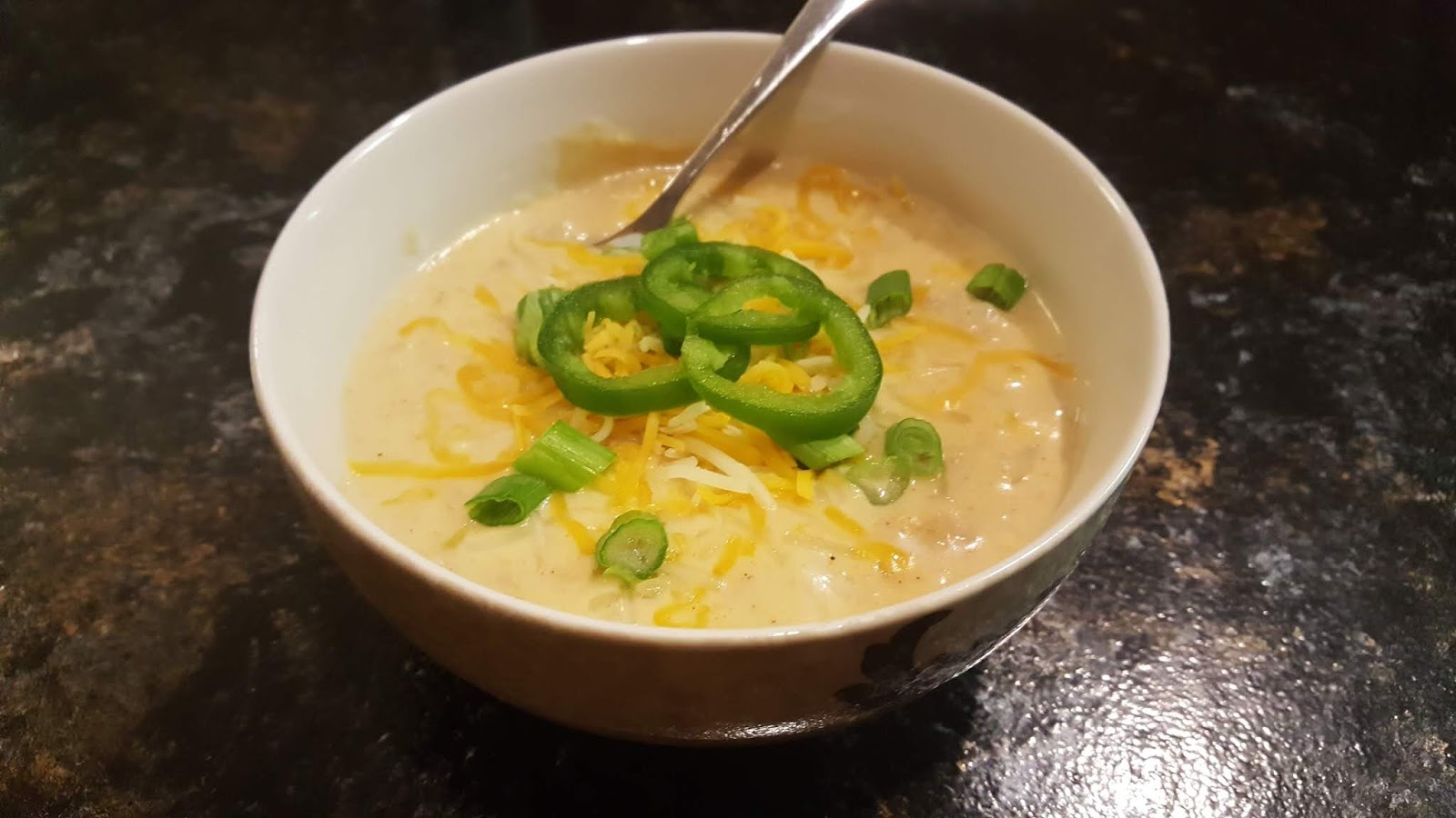 Cook with Sara Creamy Ground Chicken White Chili