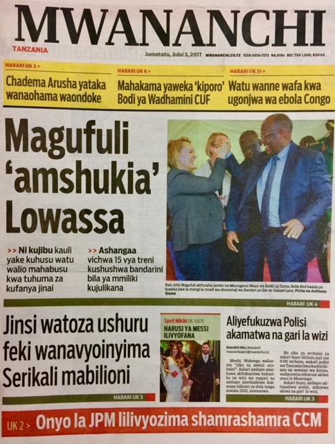 Rais Magufuli Amshukia Lowassa...Magazeti ya Leo Jumatatu