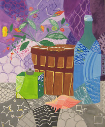 still painting fractured lesson tempera projects phs cubism ed arts yr8 paintings middle project lessons grade 8th rooms teaching plans