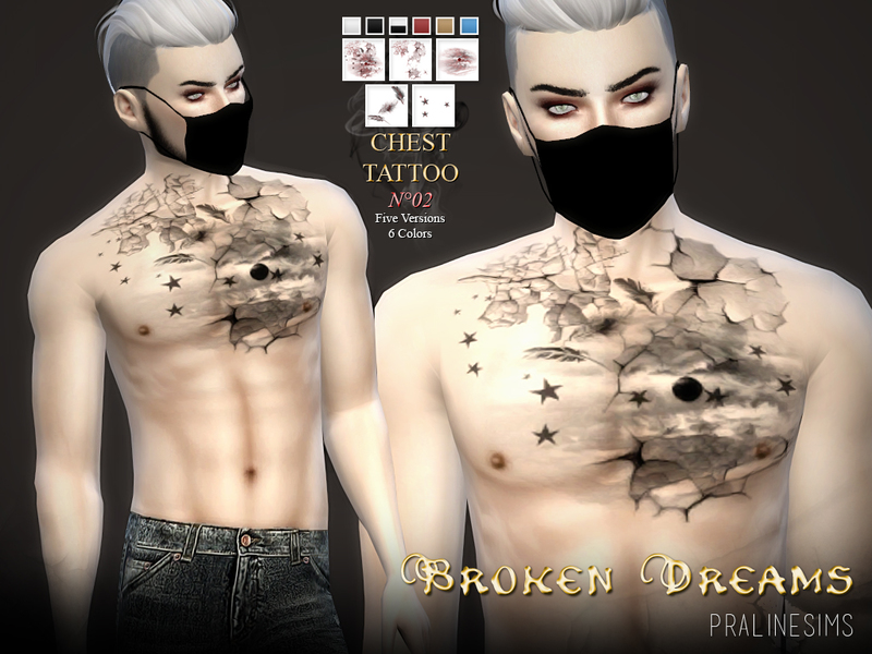 Sims 4 CC's - The Best: Tattoos by Pralinesims