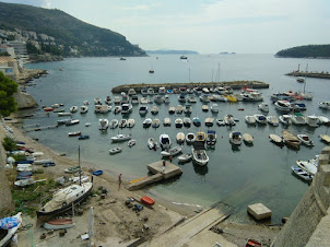 View of Old Port Harbour from "Fortified walls of Old Town Dubrovnik"
