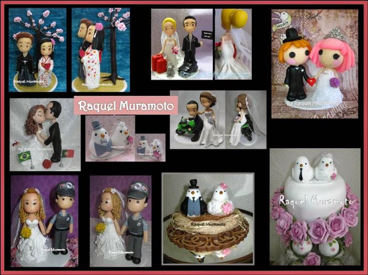  Topos de bolo para casamento, aniversários e datas especiais by Raquel Muramoto Art's -