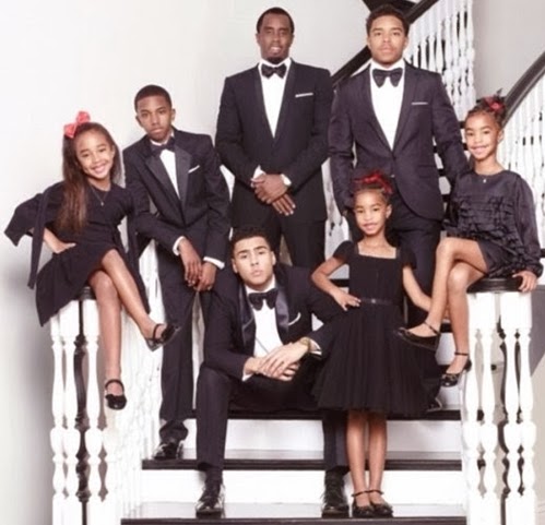 p diddy family christmas card
