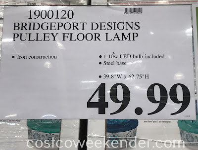 Deal for the Bridgeport Designs Pulley Floor Lamp at Costco