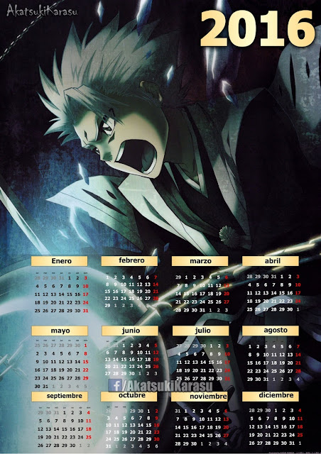 calendario 2016 bleach