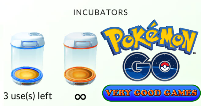 Incubators in the Pokemon Go game