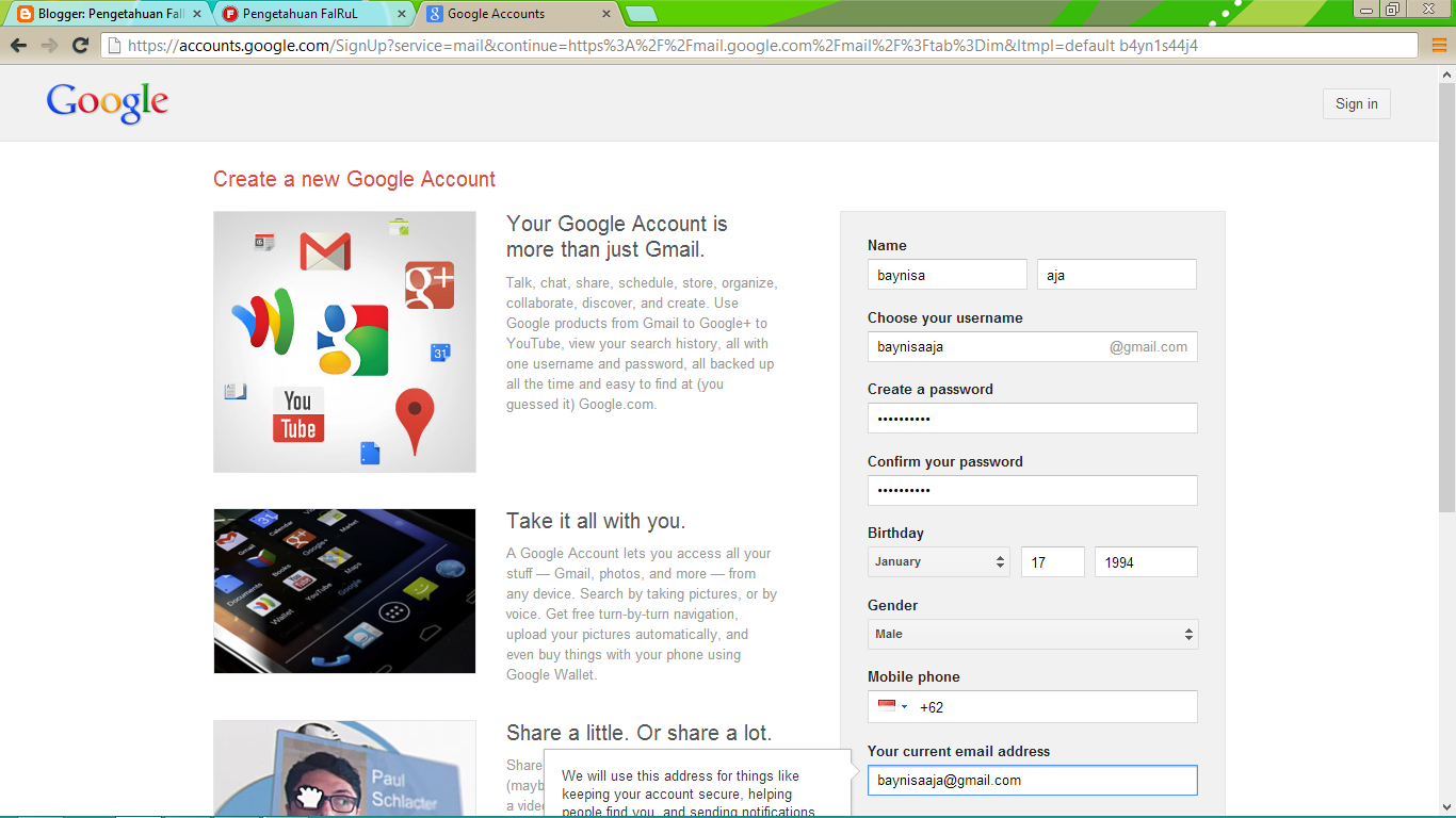 Cara membuat email menggunakan Gmail ENVIROBLOG