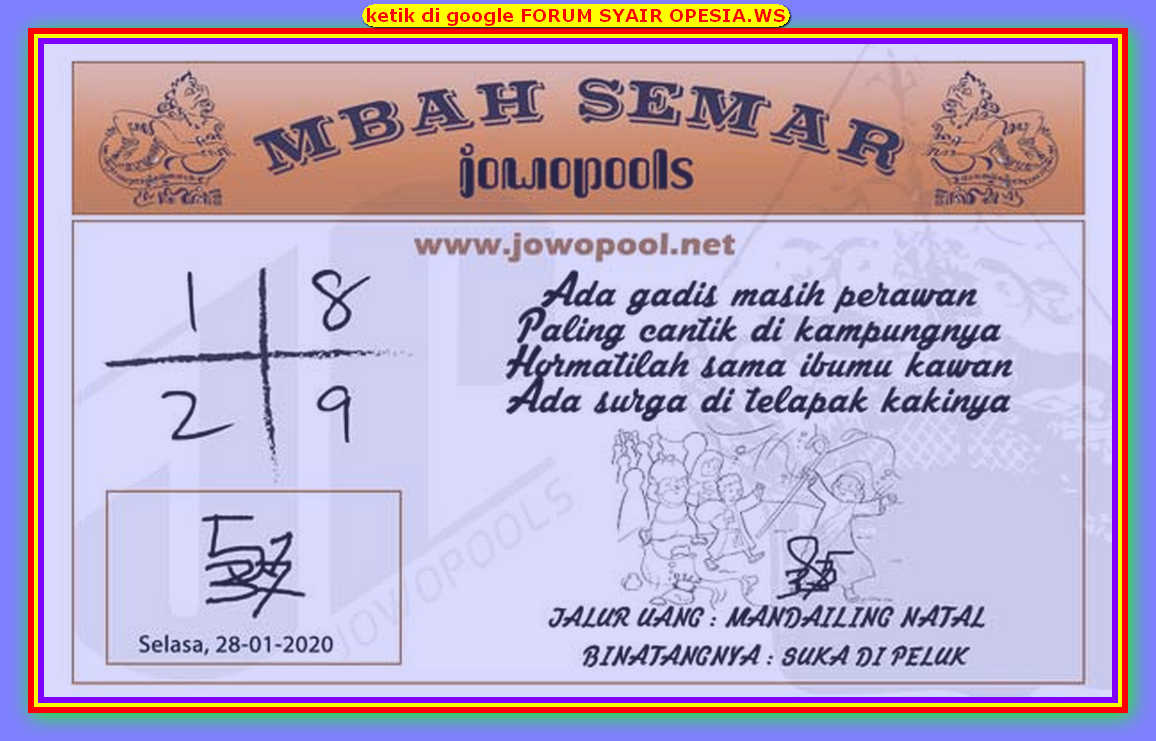 Januari 2020 Jowo Pools Hk Joker Merah Hk