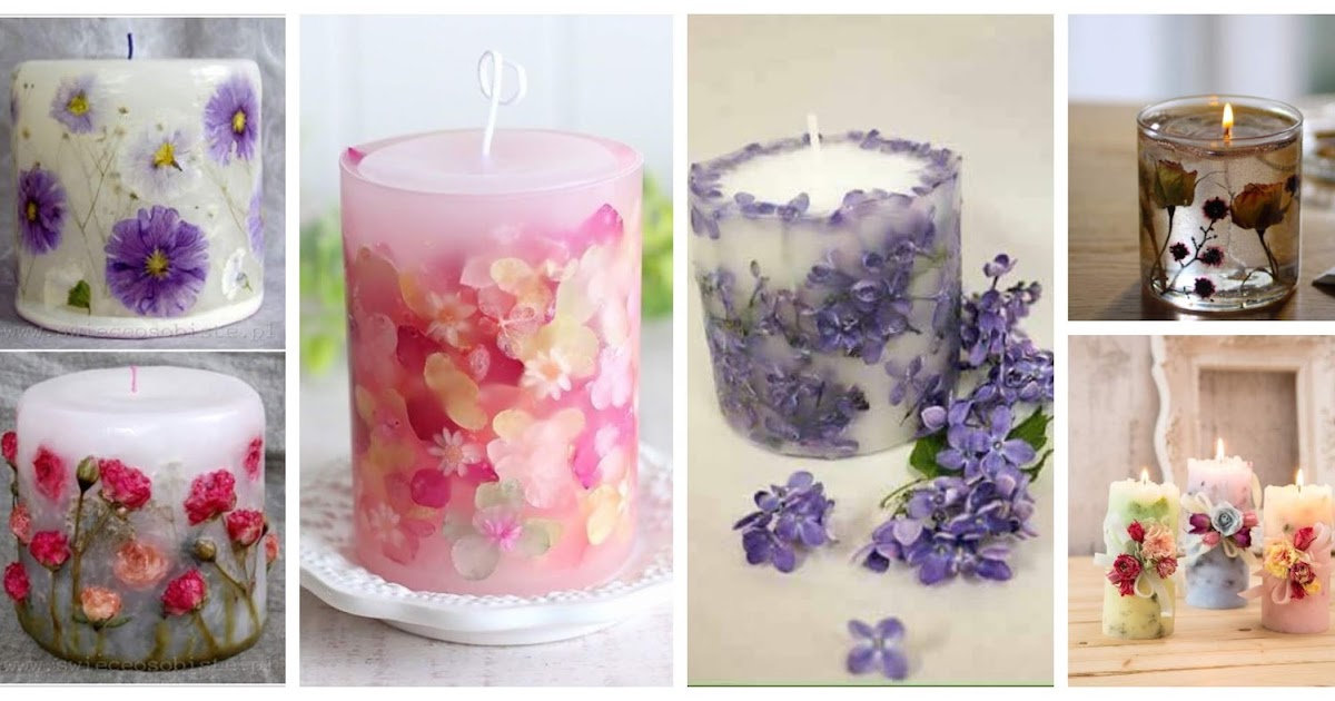 Aprende cómo hacer velas con flores decorativas Mimundomanual