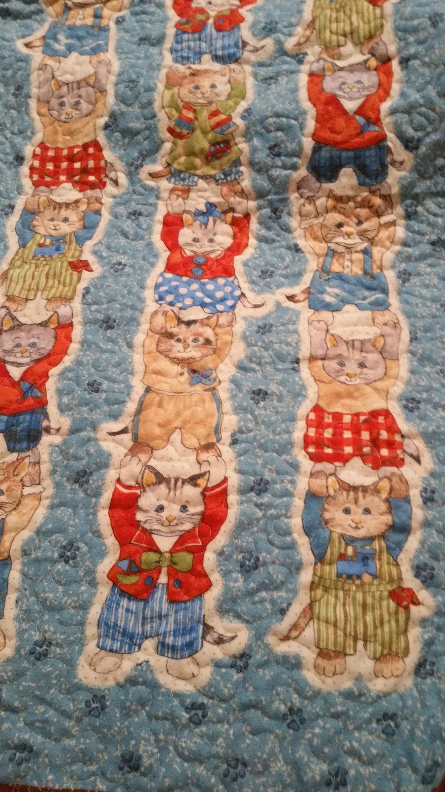 QuiltingMania Kitty Quilt Finished
