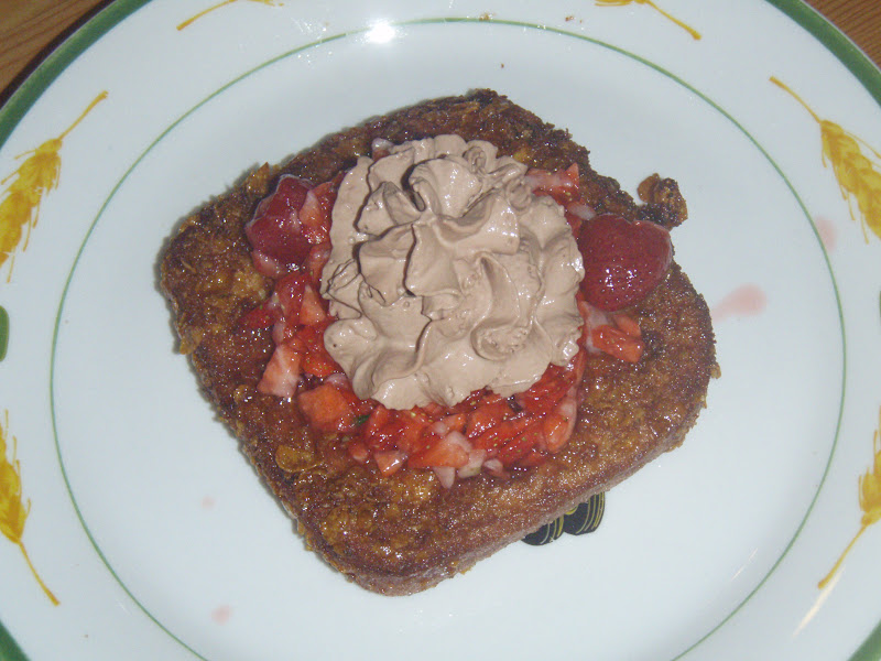Live And Learn And Love It. Frosted Flake French Toast w/ Strawberries