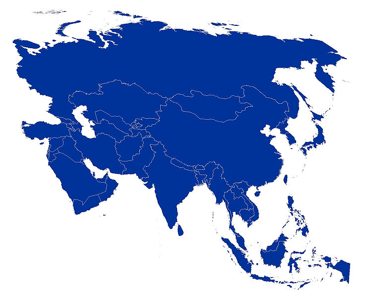 Maps of Asia Regional Political City