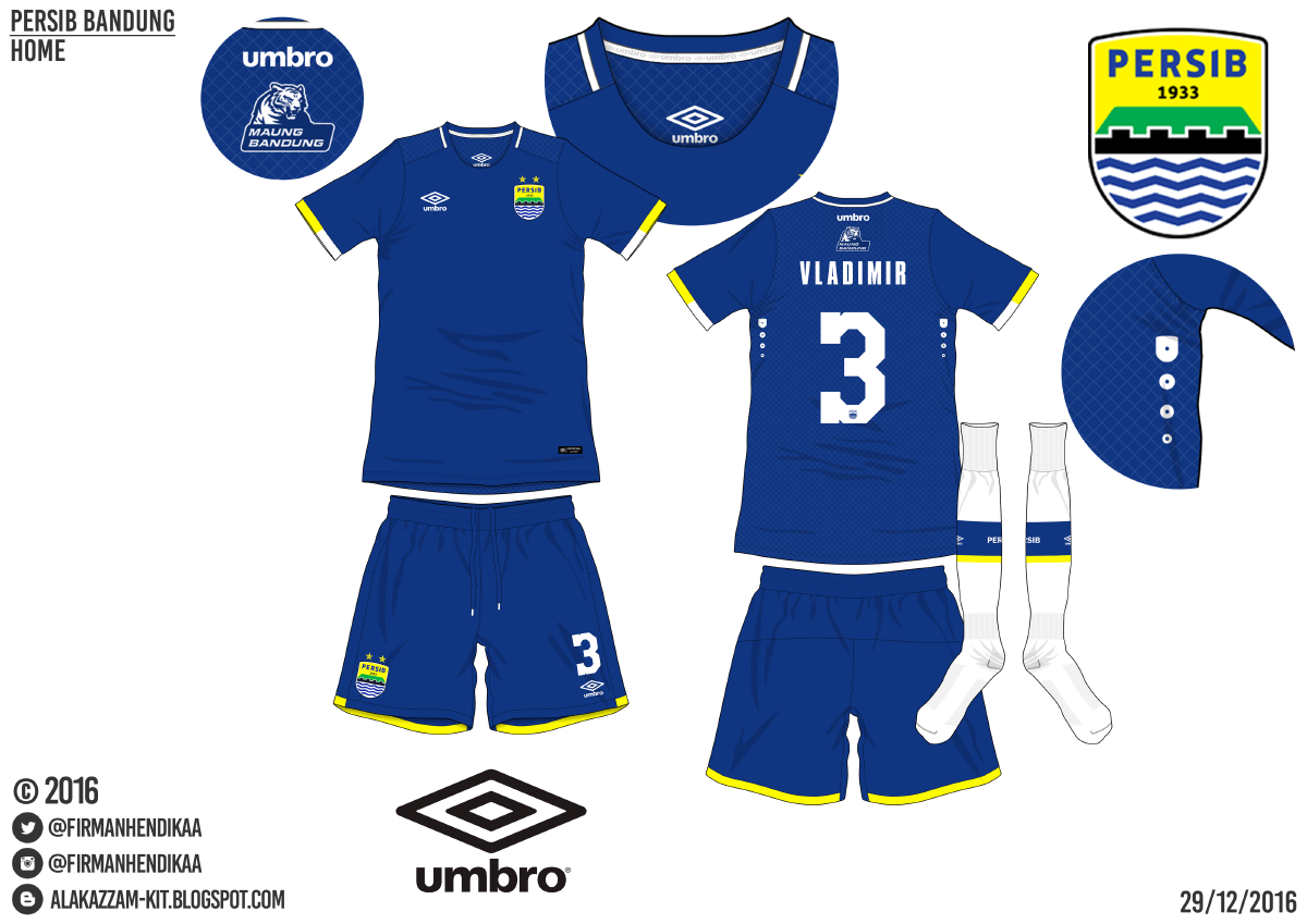 Persib Bandung (Umbro) | Alakazzam Kit Design