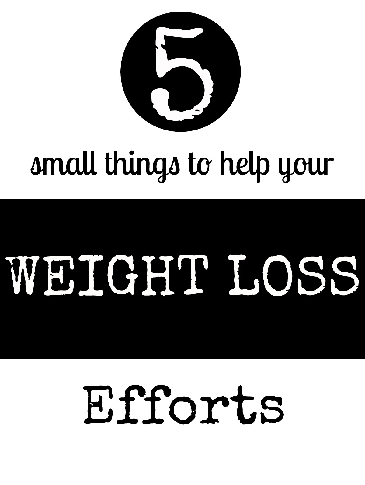 Small things to help lose weight
