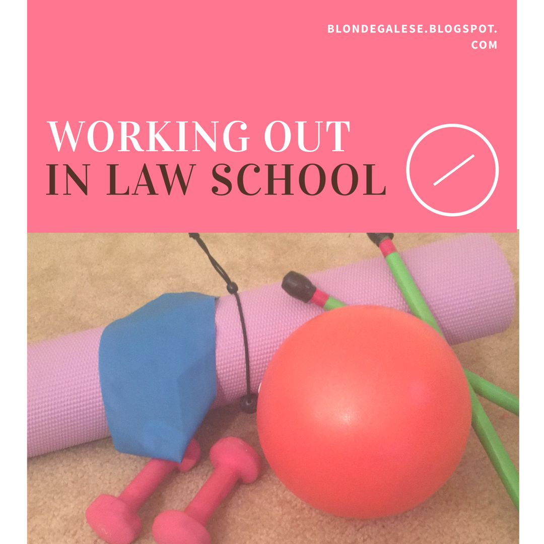 blondegalese Working Out in Law School
