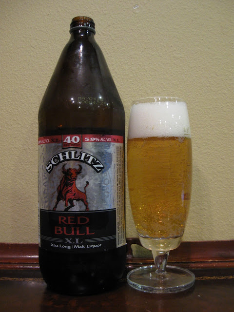 Doing Beer Justice Schlitz Red Bull Malt Liquor