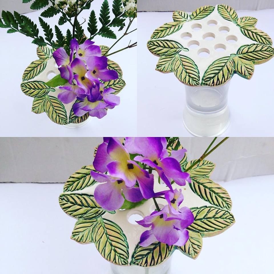 Floral Frog Flower Arrangement Flower Ring