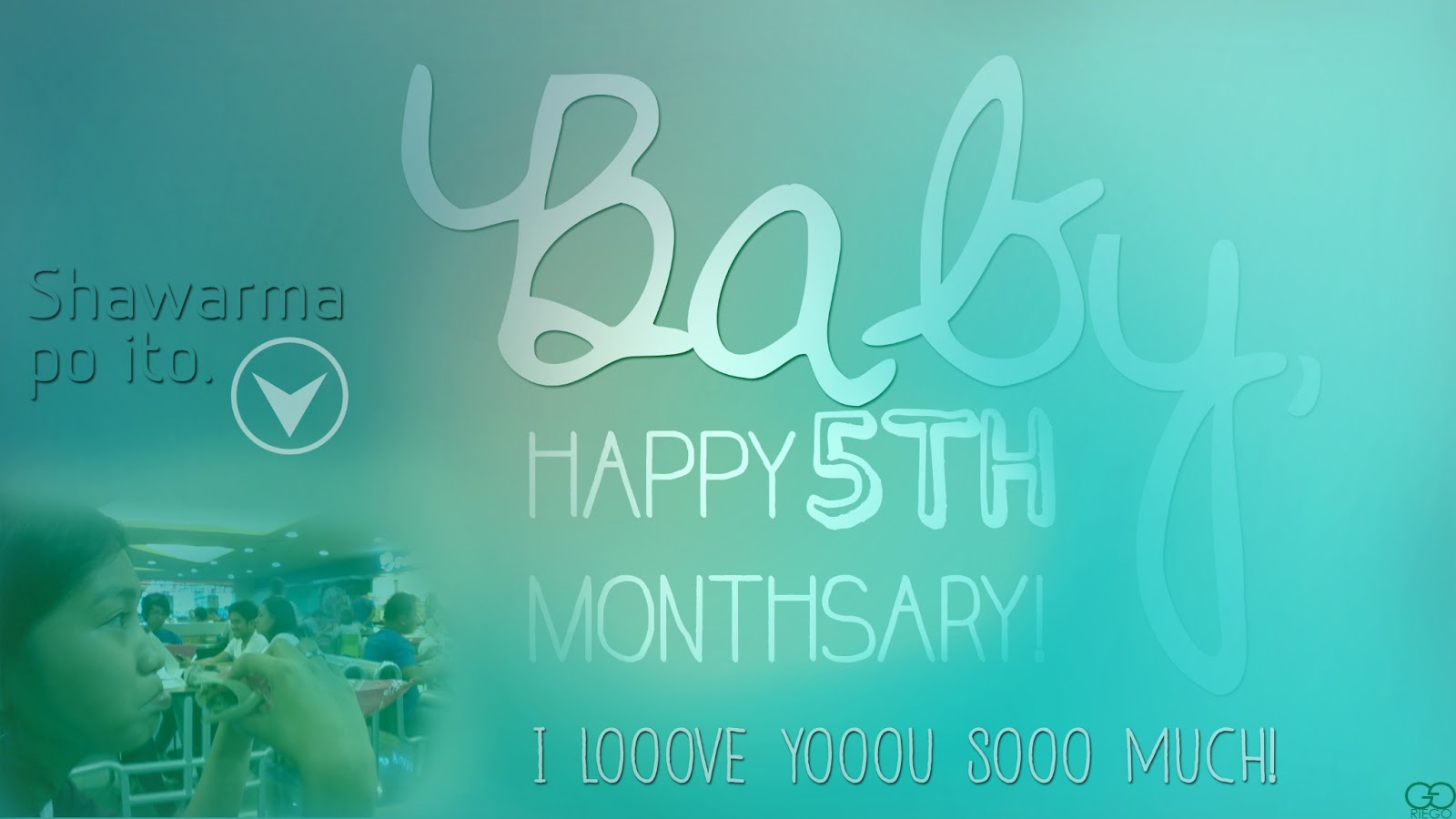 Happy 5th Monthsary Baby! Gelo!