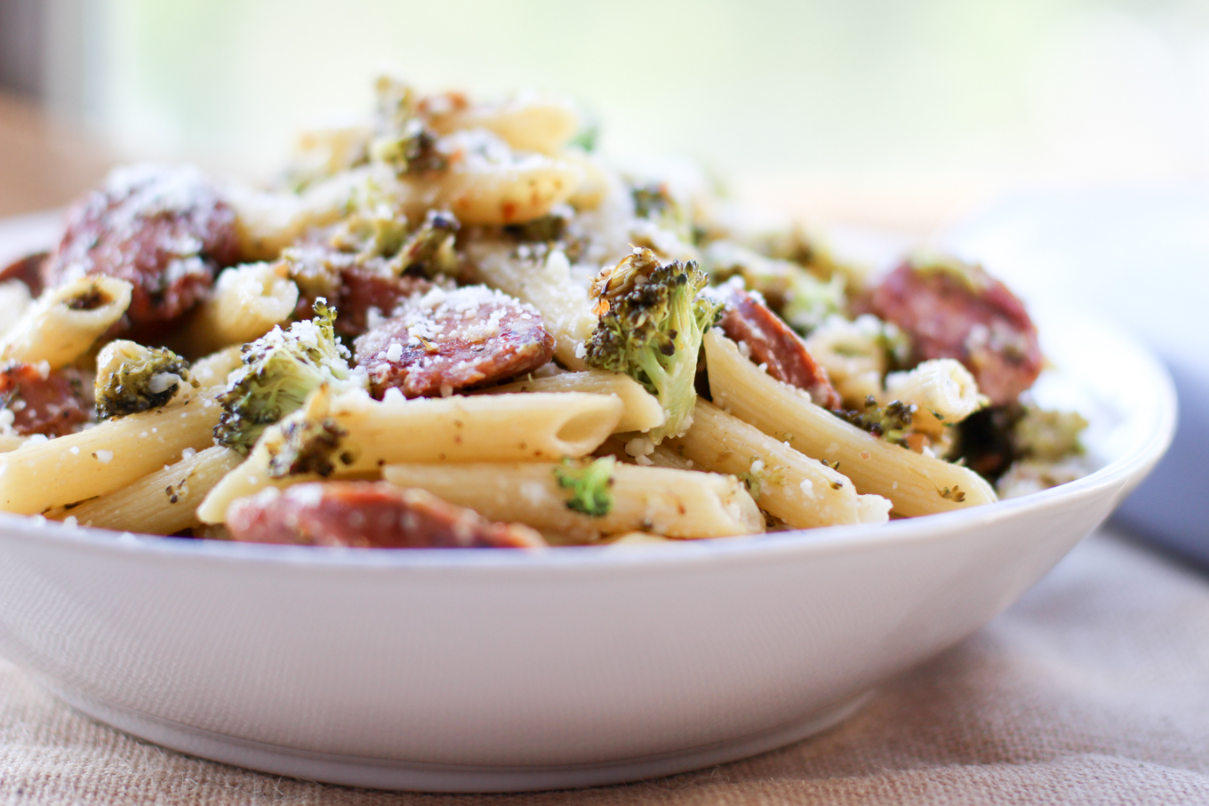 Chicken Sausage and Broccoli Pasta Lake Shore Lady