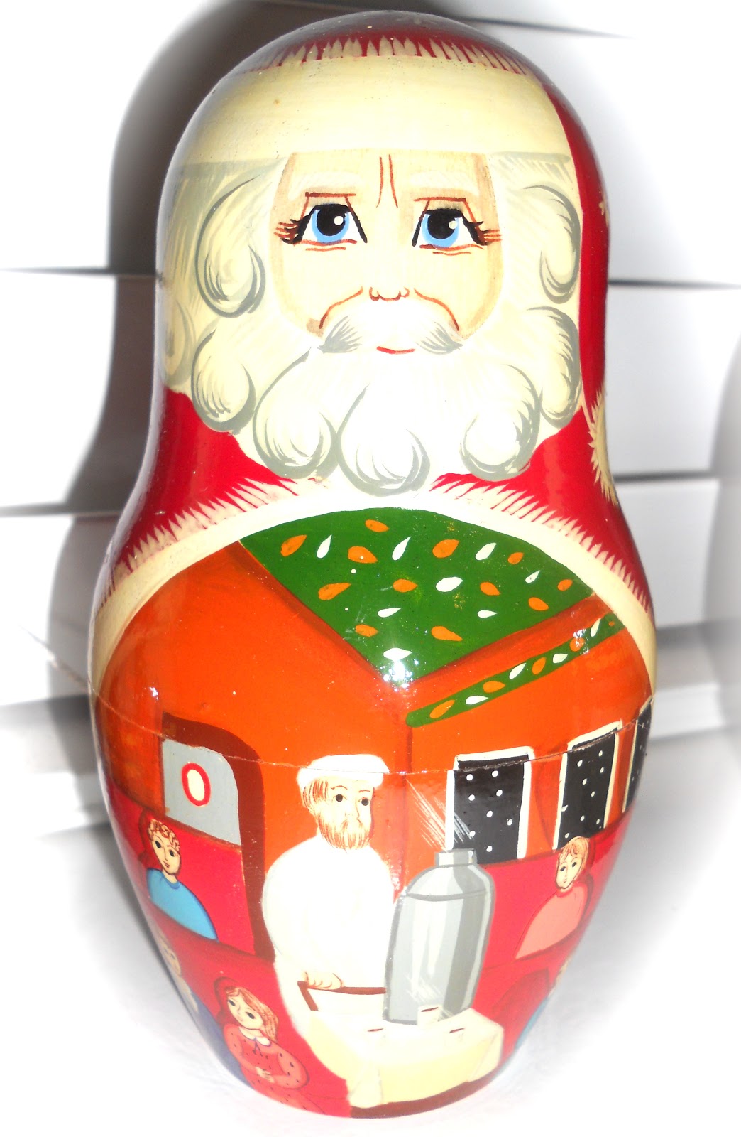 little yellow typewriter SIX STACKING SANTAS