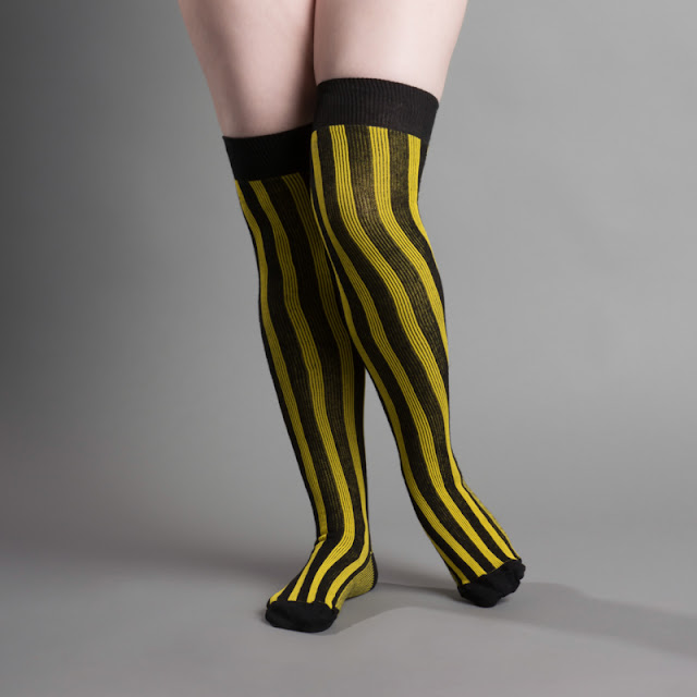 New Cotton Striped Stockings Oh Yeah ~ American Duchess 