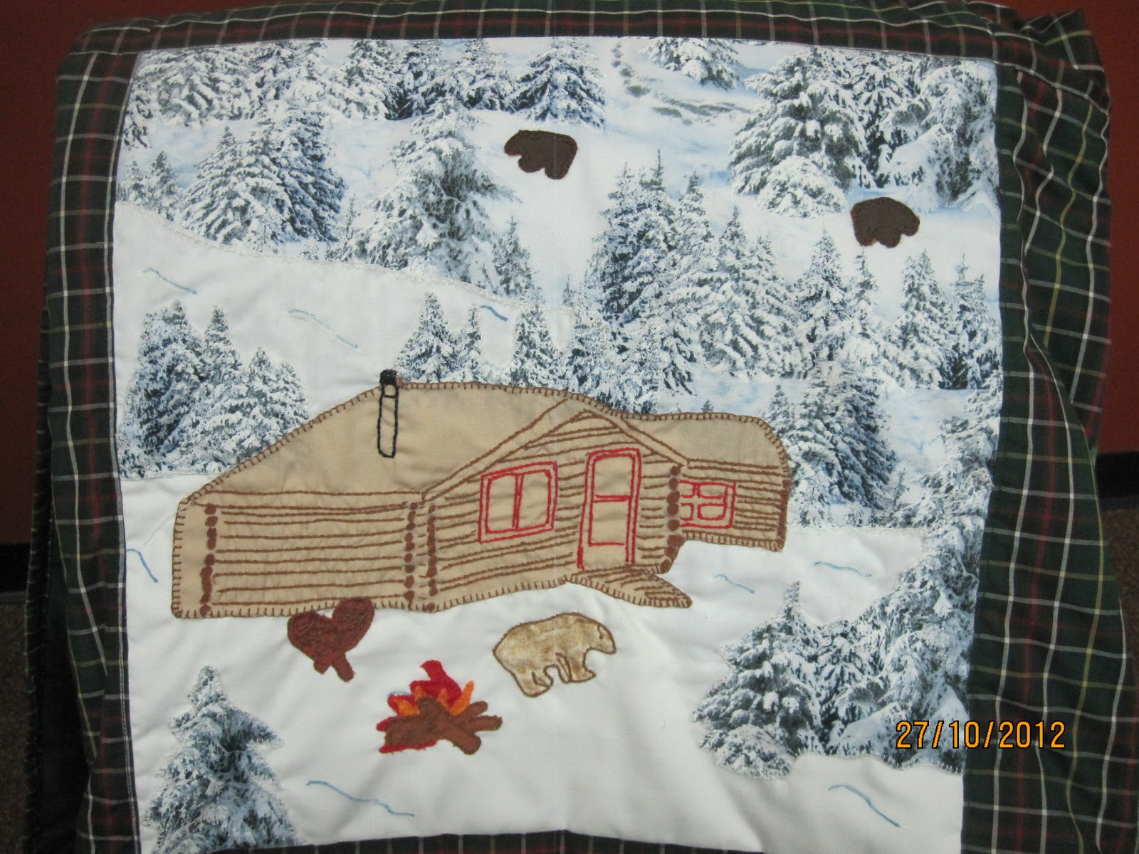 A year in rural New Found Land Newfoundland quilt