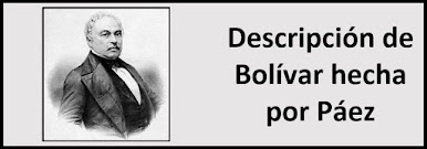 Descripción de Bolívar hecha por Páez