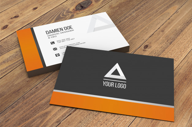 Elegant Reslistic Background Mockup Free Business Card Mockup, free business card mockup generator