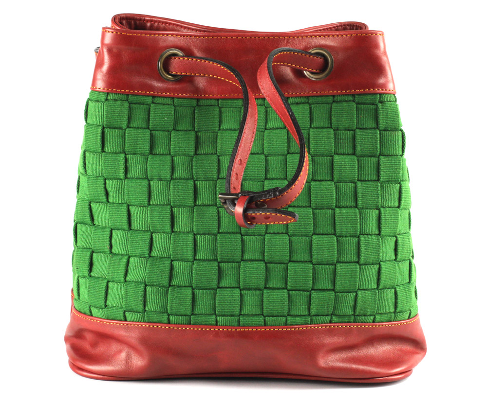 Gidan Nodza: The Green woven Bag