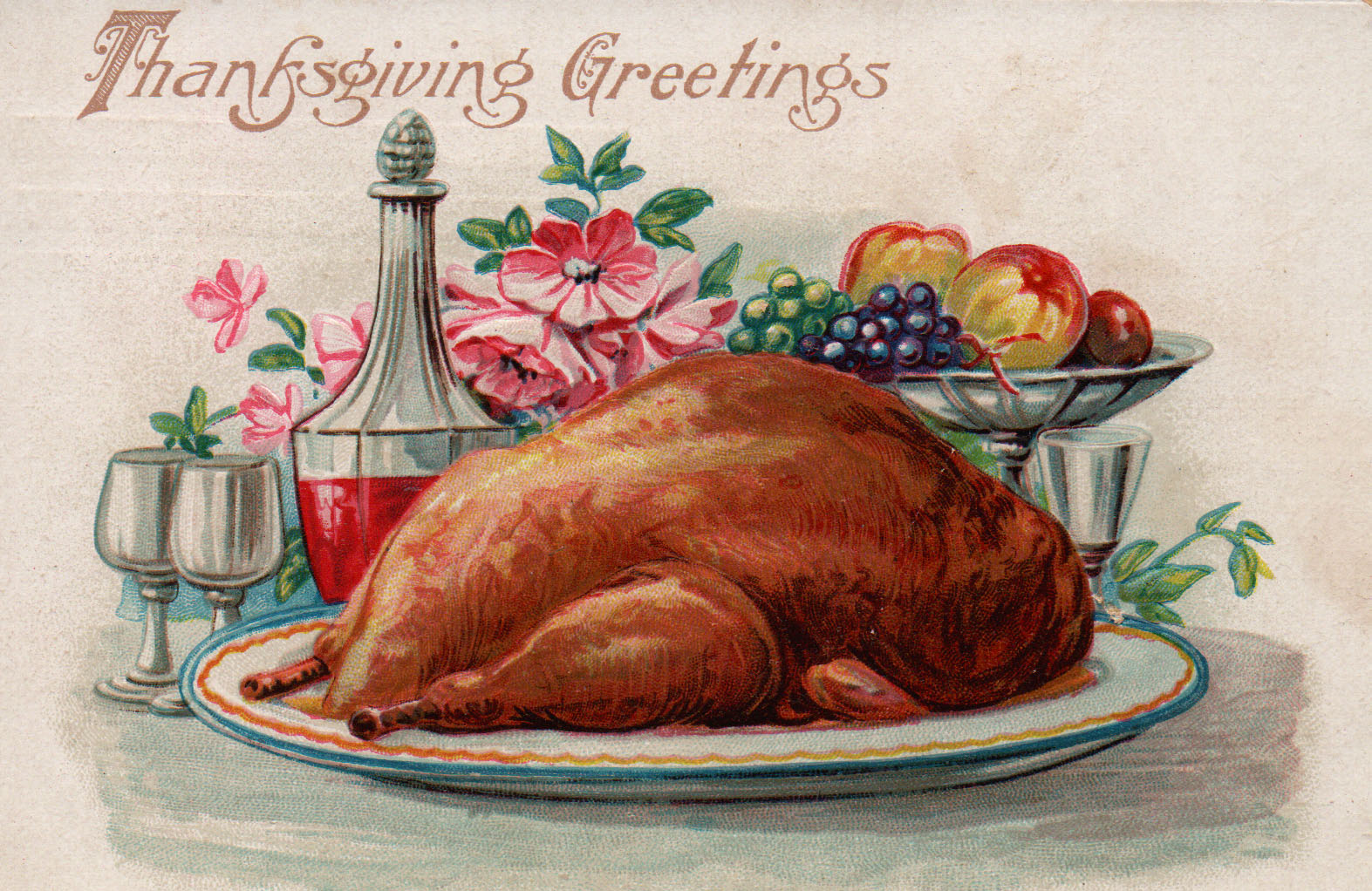 FREE ViNTaGE DiGiTaL STaMPS Vintage Printable Thanksgiving Greetings  FREE ViNTaGE DiGiTaL STaMPS Vintage Printable Thanksgiving Greetings