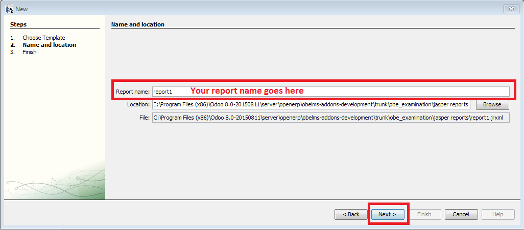 How to create a report in jasper ireport