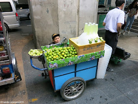 Food on wheels, refreshing fruit in Bangkok