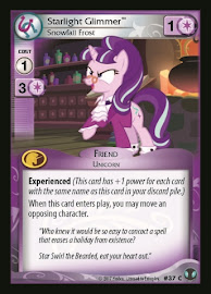 My Little Pony Starlight Glimmer, Snowfall Frost Defenders of Equestria CCG Card