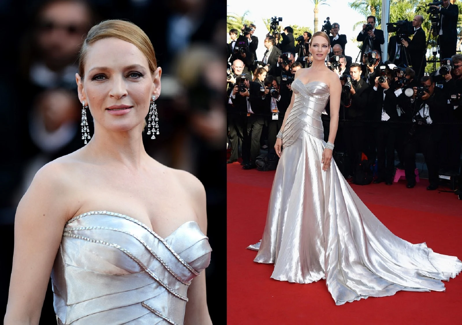 Uma Thurman in Atelier Versace – ‘Zulu’ Cannes Film Festival Premiere and Closing Ceremony