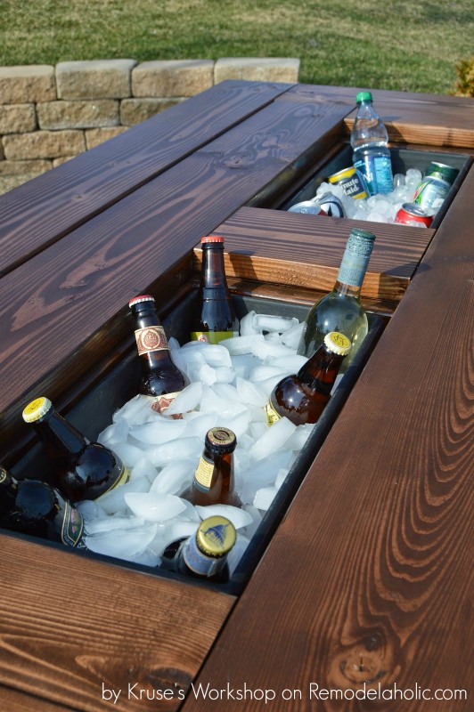 Récup et fait maison DIY Une table glacière pour l'apéro