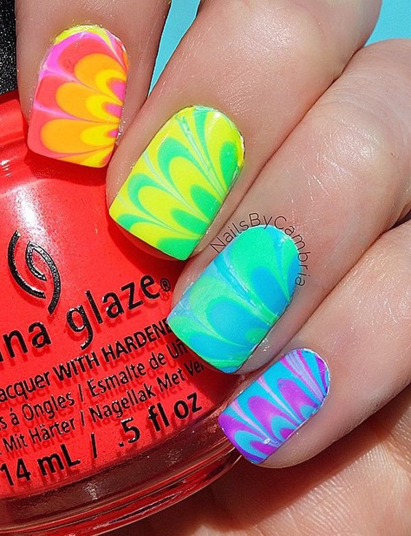 20+ Stylish Rainbow Nail Art Ideas