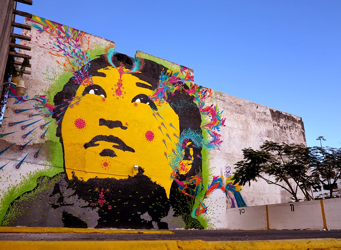 Our friend Stinkfish is also in Cancun, Mexico where he was invited to paint for the FIAP 2015 Street Art Festival.