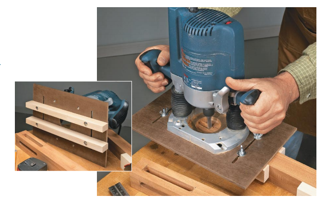 Ah! E se falando em madeira...: ShopNotes: plunge router mortising jig