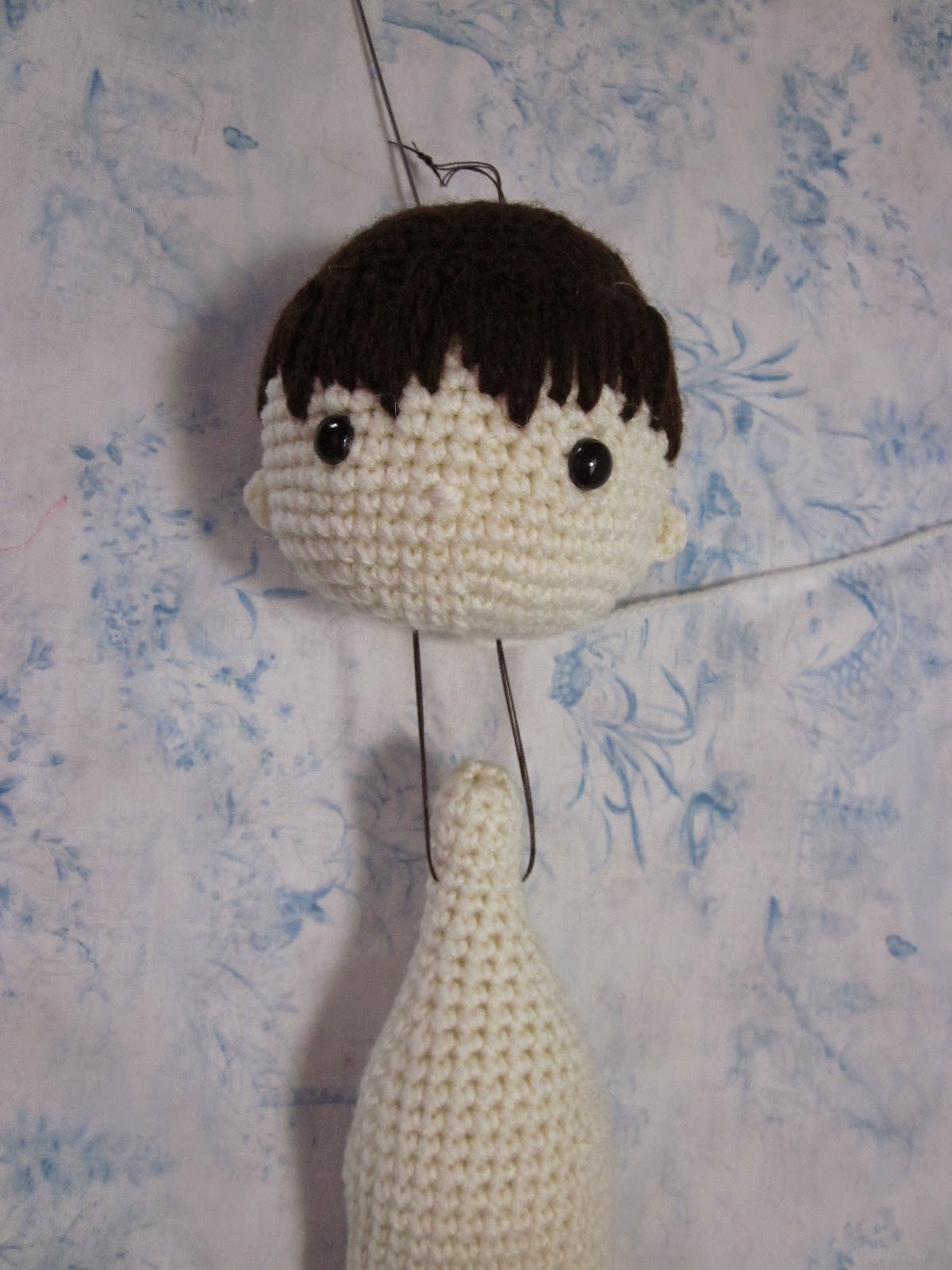 crochet doll head
