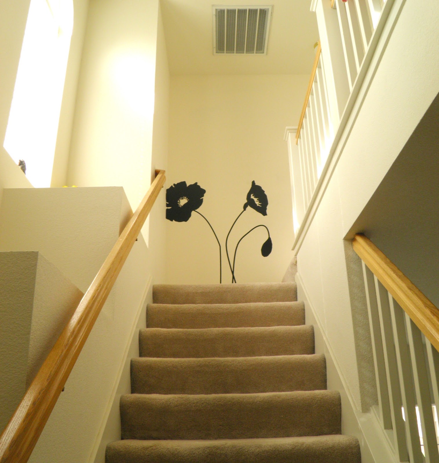 Weekend Tweaks STAIRCASE LANDING WALL.