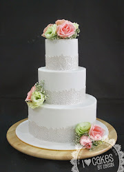 sugar lace cake tier cakes