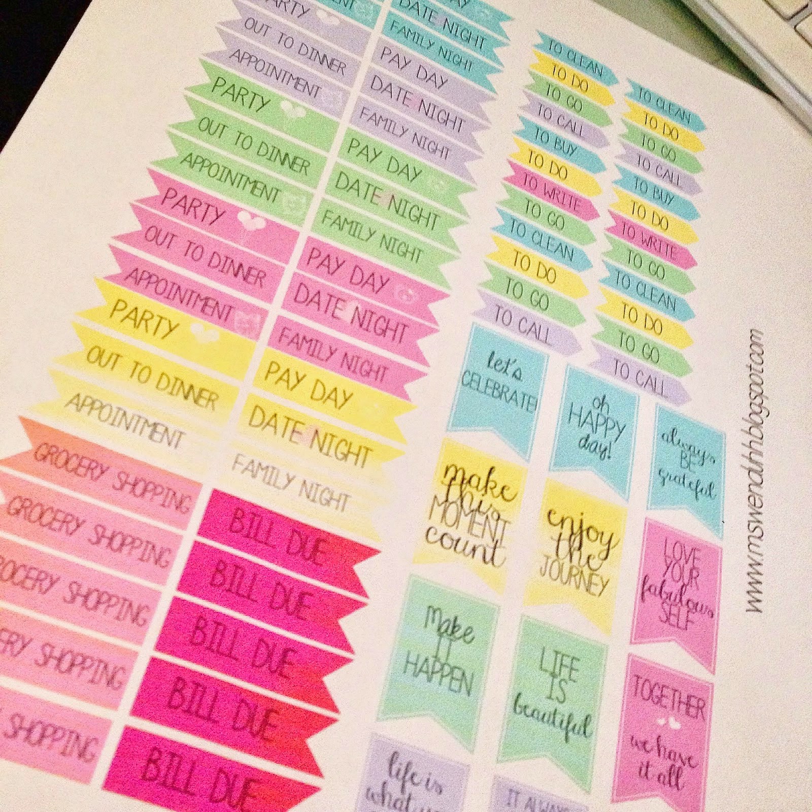 HelpingMoms@Home: Get Organized With Printable Stickers