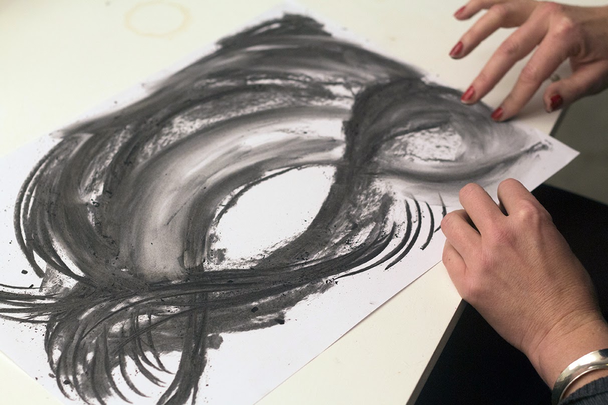 drawing with charcoal drawing with charcoal