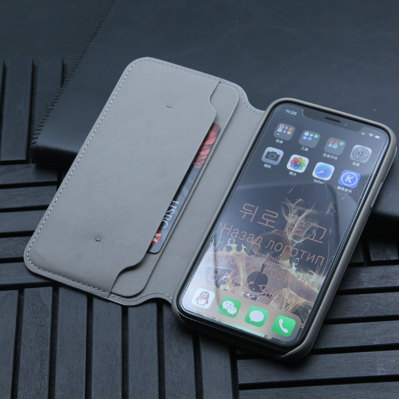 Official Original Wallet Flip Leather Folio Case for Apple iPhone X