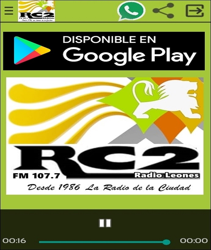 BAJATE LA APP DE LA RC2 DESDE PLAY STORE