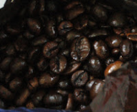 Dark roast coffee bean